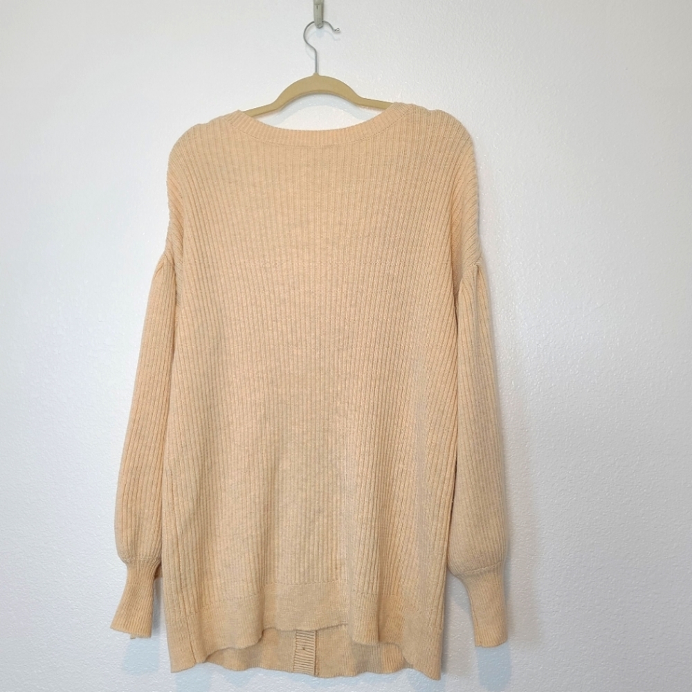Revolve Song Of Style Vienna Button Front Ribbed Wool Knit Cardigan in I… - Picture 15 of 16